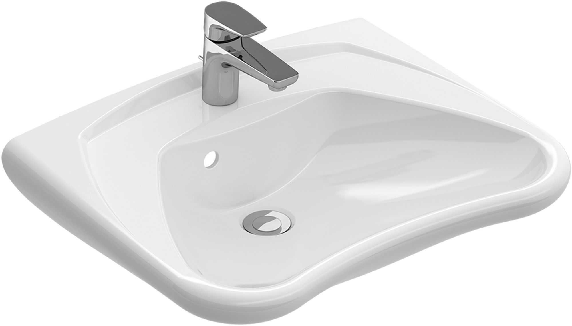 Villeroy & Boch O.Novo Vita umývadlo 60x49 cm klasické umývadlo pre zdravotne postihnutých biela 71196301