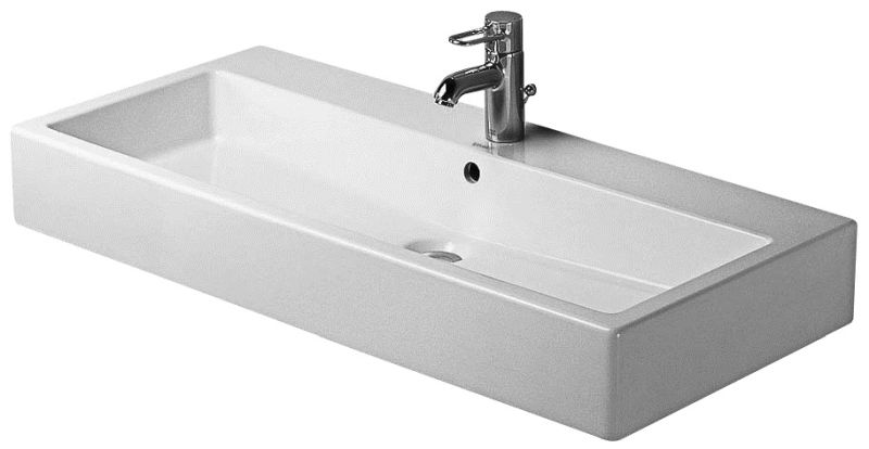 Duravit Vero umývadlo 100x47 cm obdĺžnik umývadlo na nábytok biela 0454100000