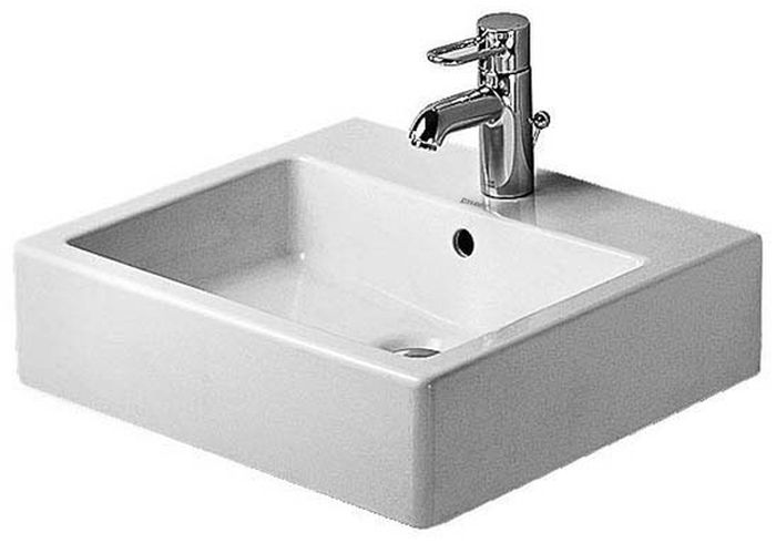 Duravit Vero umývadlo 50x47 cm obdĺžnik umývadlo na nábytok biela 0454500000