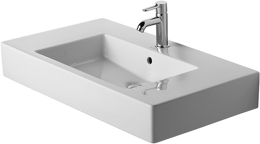 Duravit Vero umývadlo 85x49 cm obdĺžnik umývadlo na nábytok biela 0329850000