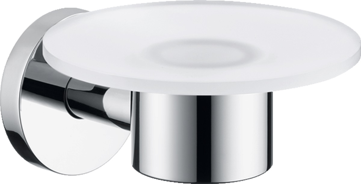 Hansgrohe Logis mydlovnička nástenné niklová-biela 40515820