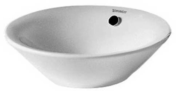 Duravit Starck 1 umývadlo 33x33 cm okrúhly pultové umývadlo biela 0408330000