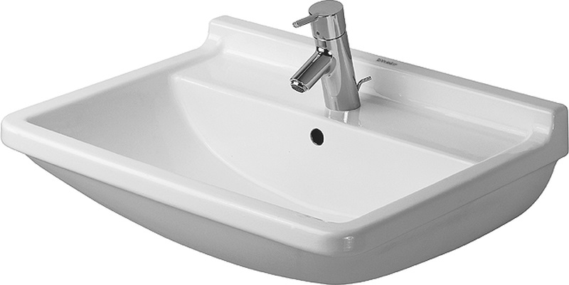 Duravit Starck 3 umývadlo 60x45 cm obdĺžnik klasické umývadlo biela 0300600000