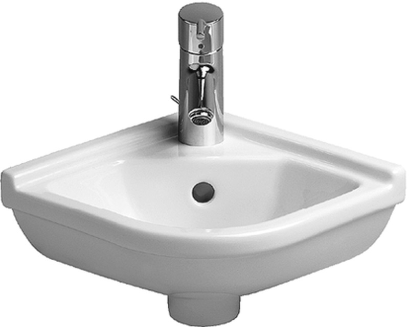 Duravit Starck 3 umývadlo 43x38 cm rohový klasické umývadlo biela 0752440000