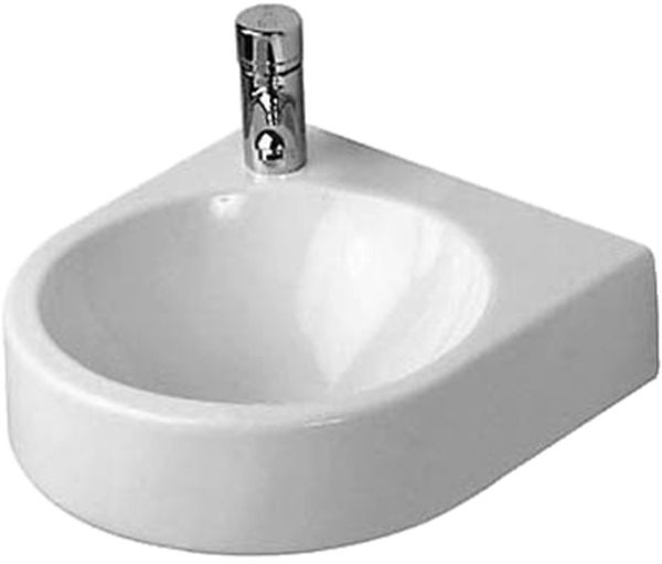 Duravit Architec umývadlo 38x36 cm polkruhový klasické umývadlo biela 0766350000