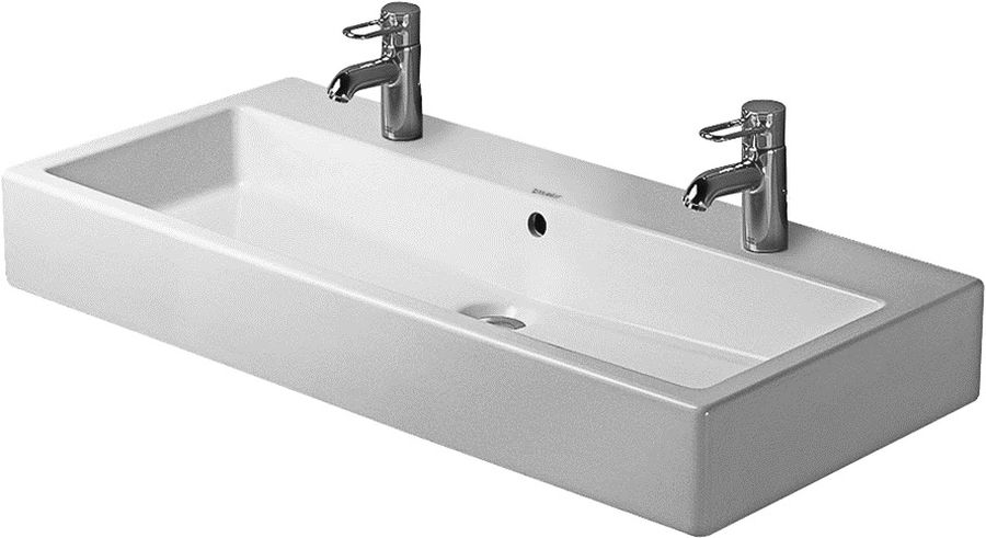 Duravit Vero umývadlo 100x47 cm obdĺžnik klasické umývadlo-umývadlo na nábytok biela 04541000261