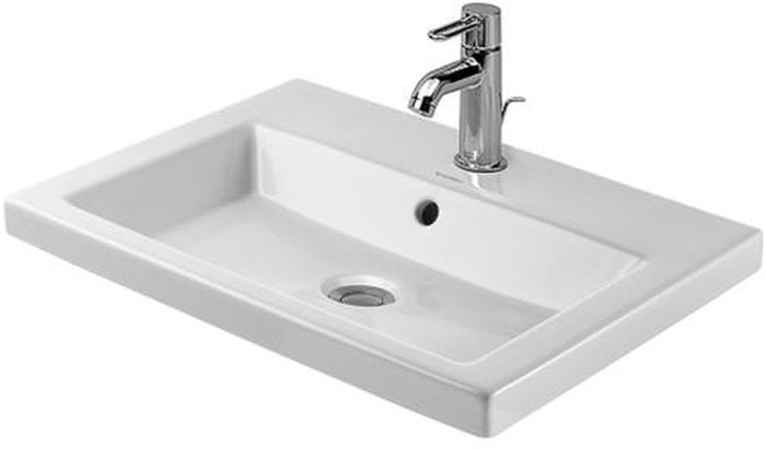 Duravit 2nd floor umývadlo 60x43 cm obdĺžnik vstavané umývadlo biela 0347600000