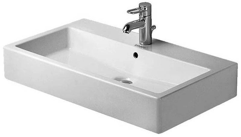 Duravit Vero umývadlo 80x47 cm obdĺžnik klasické umývadlo-umývadlo na nábytok biela 04548000271