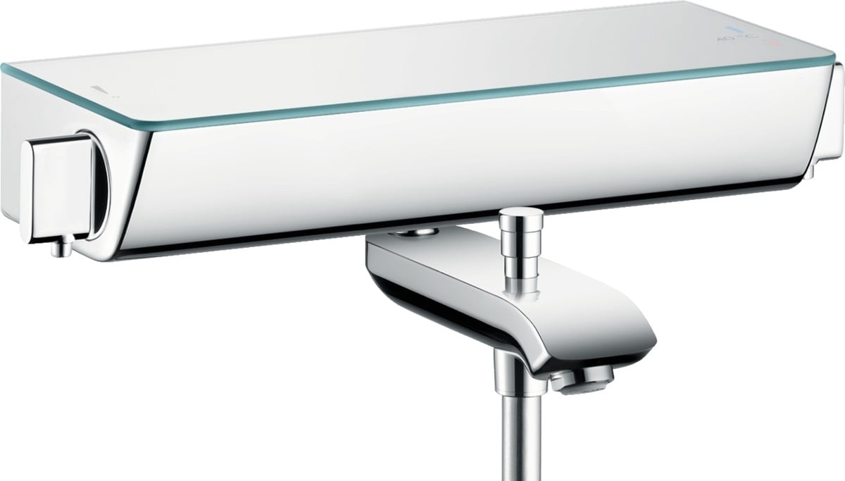 Hansgrohe Ecostat vaňová/sprchová batéria nástenná s termostatom chrómová-biela 13141400