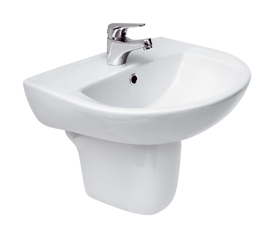 Cersanit President umývadlo 50x43 cm polkruhový biela K08-004