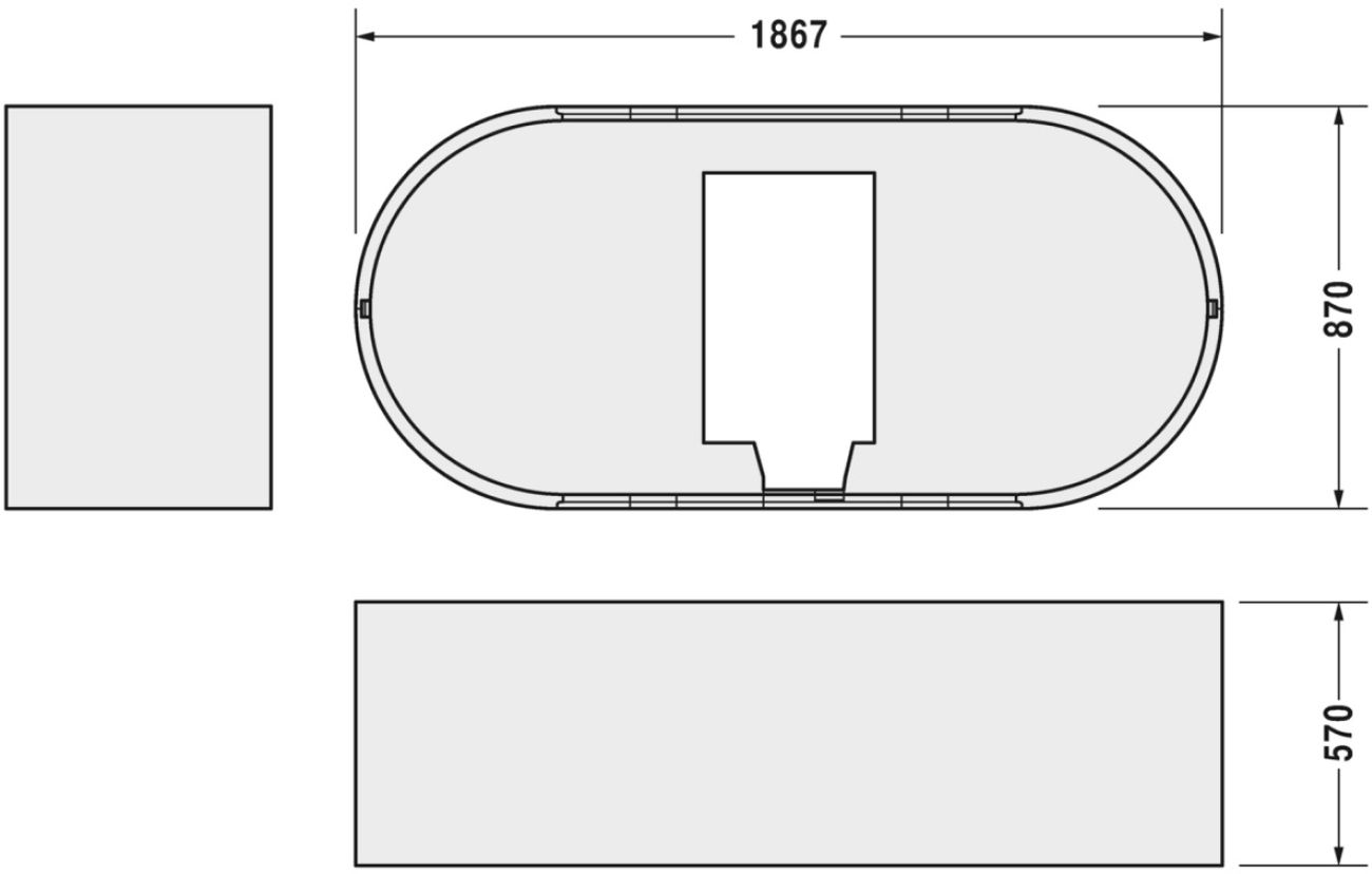 Duravit obkladový panel k vani 790415000000000