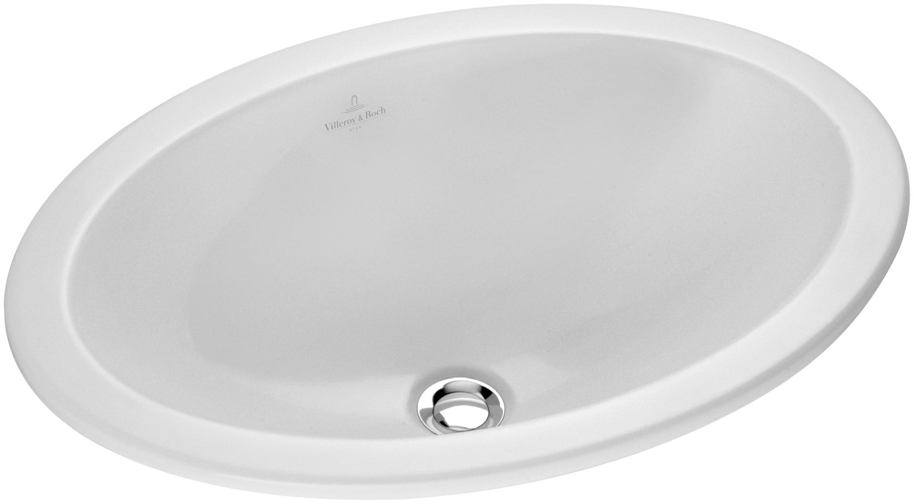 Villeroy & Boch Loop & Friends umývadlo 66x47 cm oválny vstavané umývadlo biela 615530R1