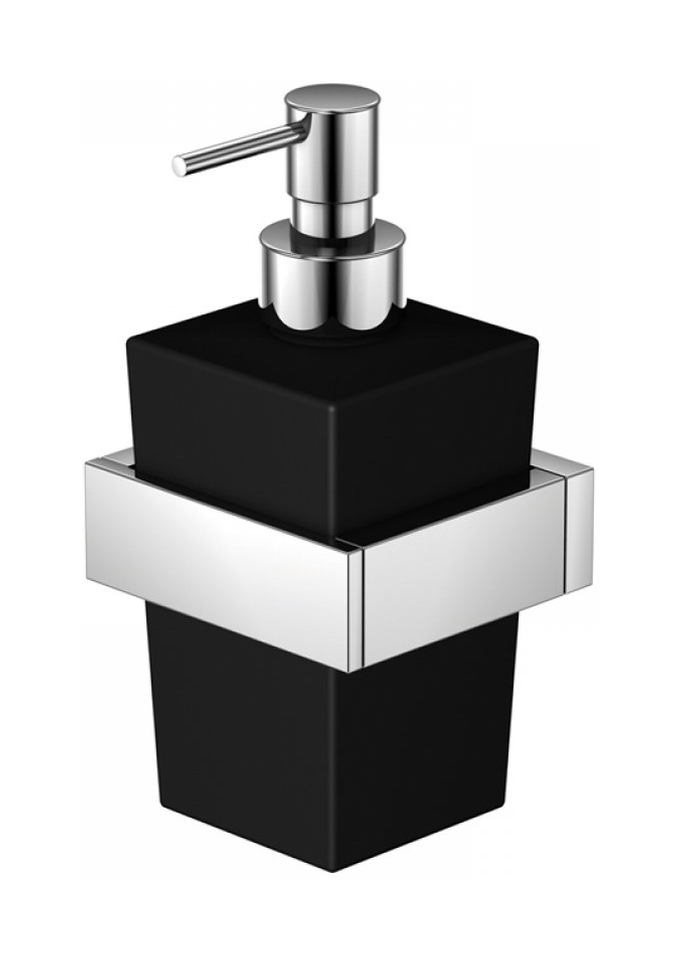 Steinberg 460 dávkovač mydla ml chrómová-čierna-sklenená 4608002