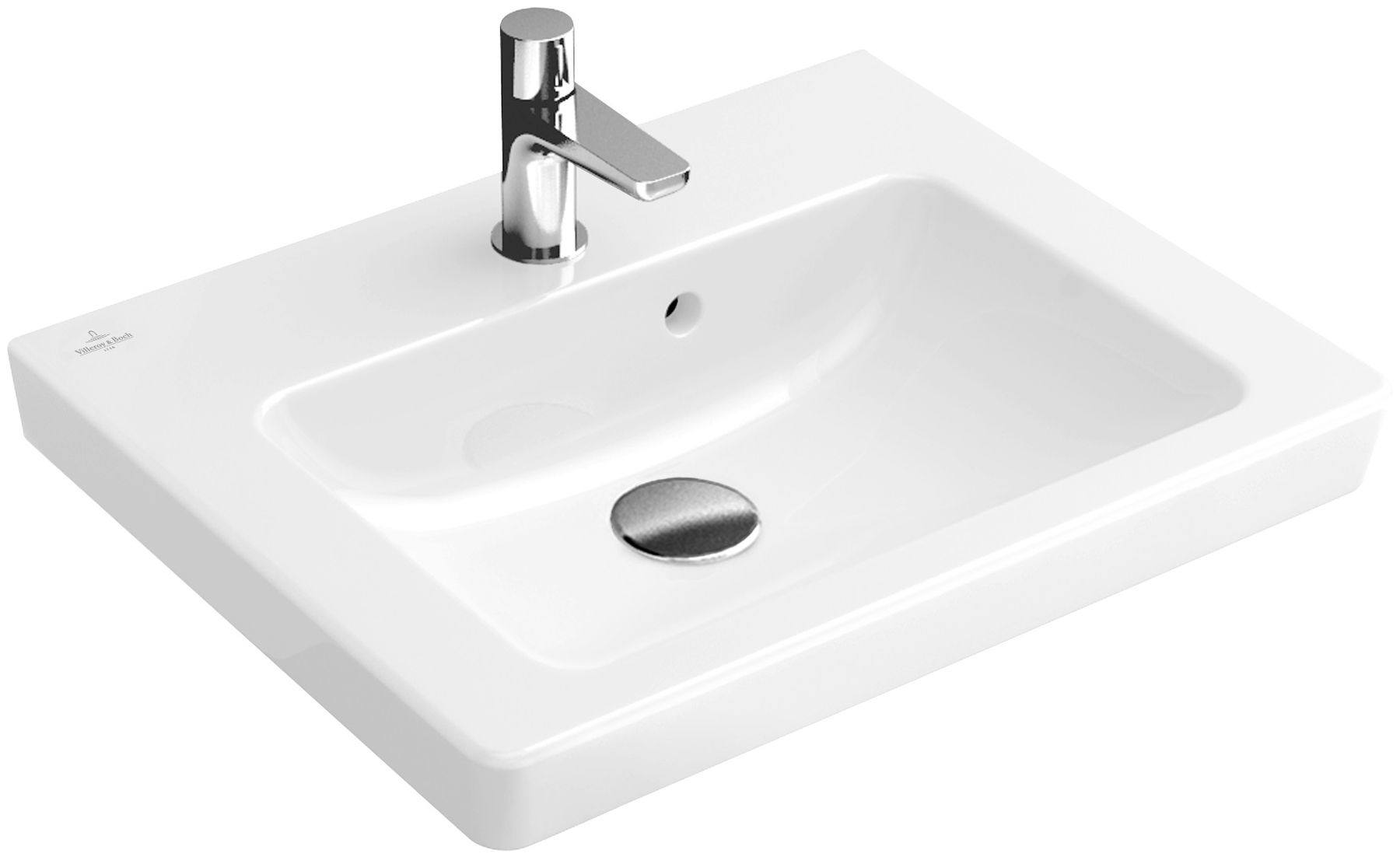 Villeroy & Boch Subway 2.0 umývadlo 50x40 cm obdĺžnik klasické umývadlo-pultové umývadlo biela 73155G01