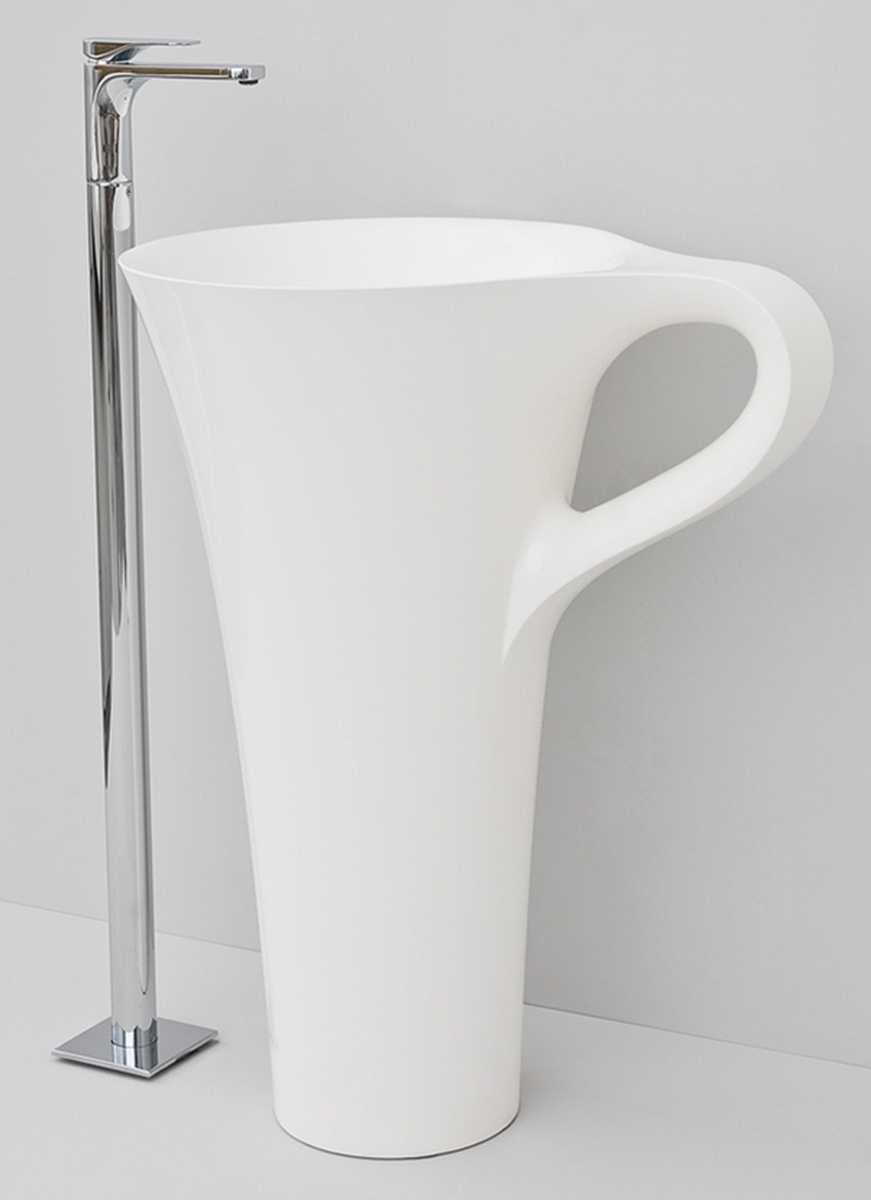 Art Ceram Cup umývadlo 70x50 cm voľne stojacie umývadlo biela OSL00401;00