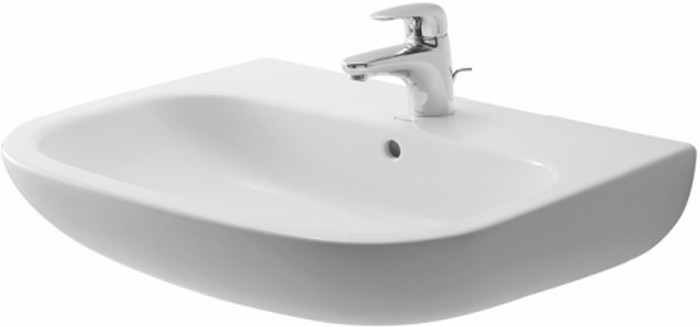 Duravit D-Code umývadlo 65x50 cm polkruhový klasické umývadlo biela 23106500002