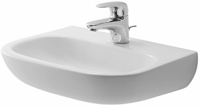 Duravit D-Code umývadlo 45x34 cm polokrúhly klasické umývadlo biela 07074500702