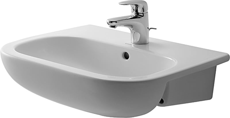 Duravit D-Code umývadlo 55x44 cm polkruhový biela 0339550000