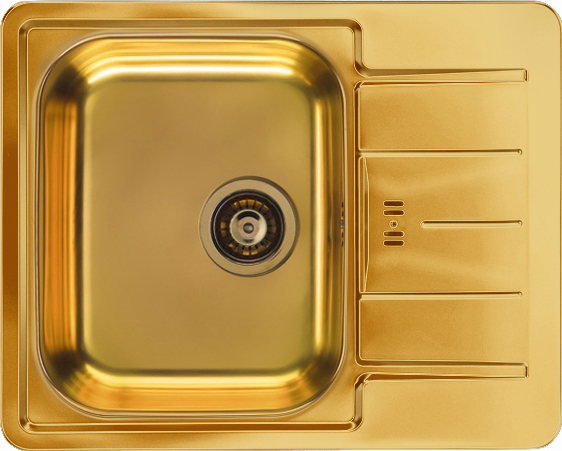Alveus Monarch nerezový drez 61x50 cm zlatá 1069001