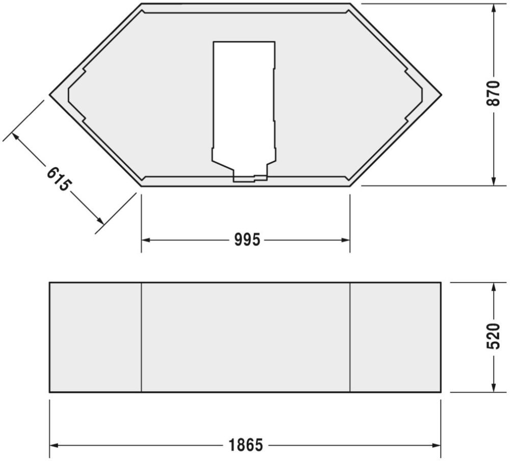 Duravit D-Code obkladový panel k vani 790477000000000