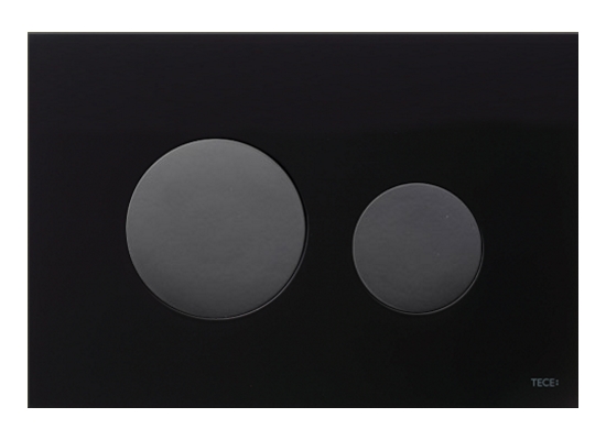 Tece Loop splachovacie tlačidlo do toalety čierna 9.240.657