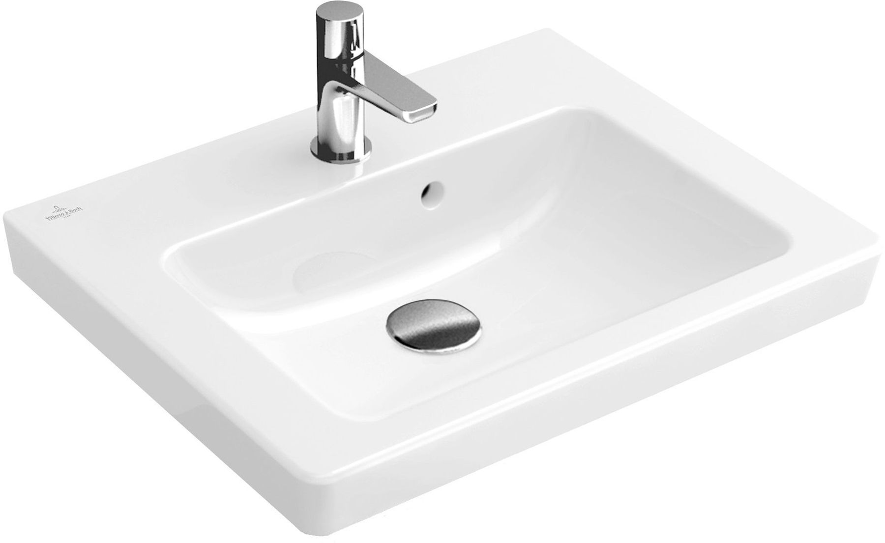 Villeroy & Boch Subway 2.0 umývadlo 45x37 cm obdĺžnik klasické umývadlo biela 731545R1