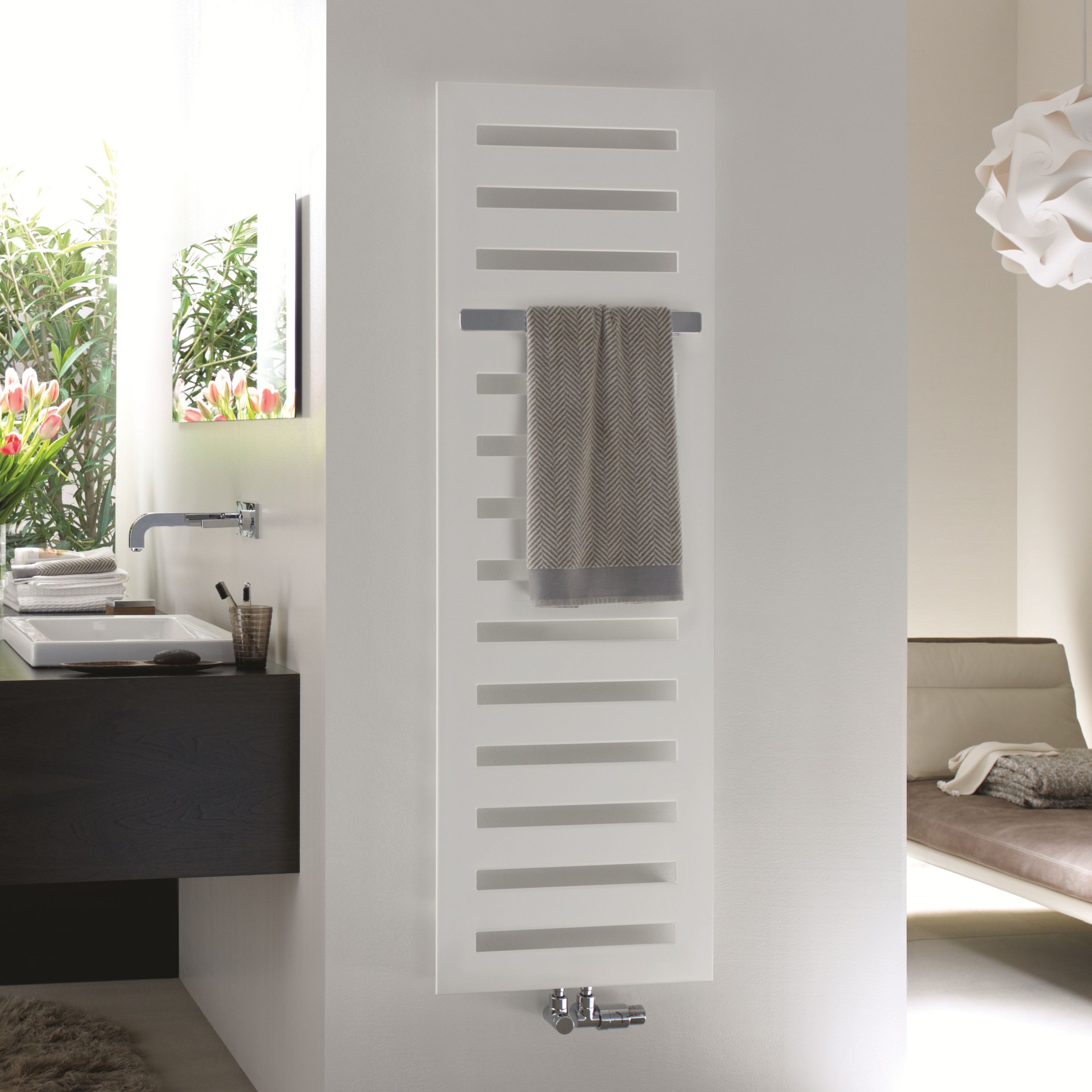 Zehnder Metropolitan kúpeľňový radiátor dekoratívny 80x40 cm biela MEP-080-040