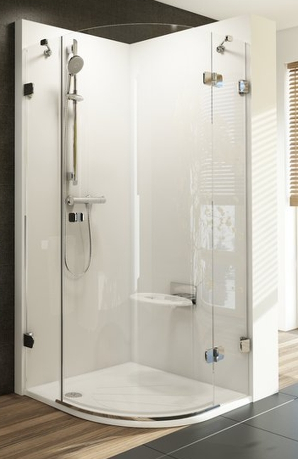 Ravak Brillant sprchovací kút 90x90 cm polkruhová / 3UP77A00Y1