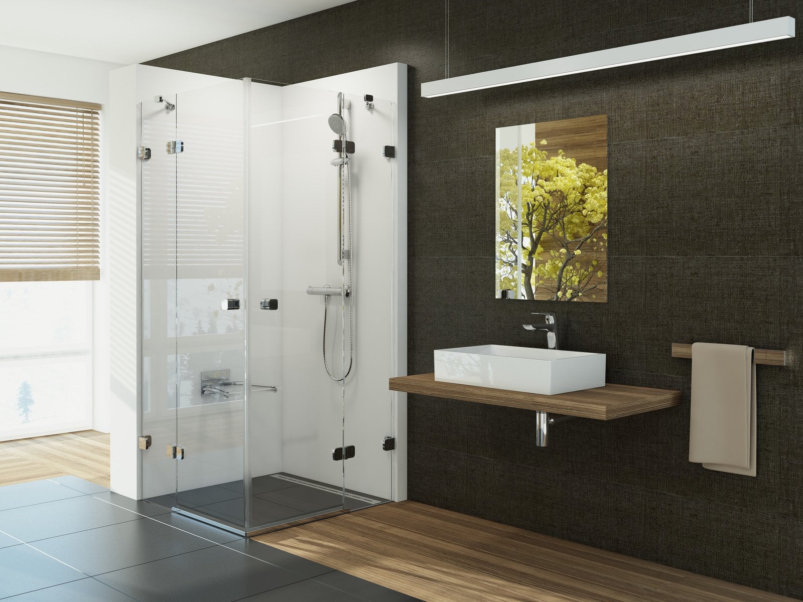 Ravak Brillant sprchovací kút 90x90 cm obdĺžniková chromová lesklé/priehľadné sklo 1UV77A00Z1