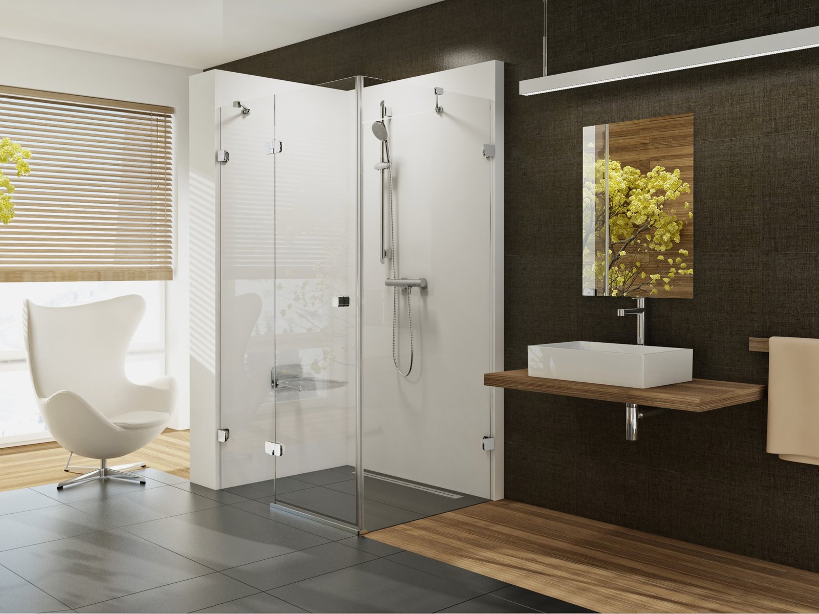 Ravak Brillant sprchovací kút 110x80 cm štvorcová chromová lesklé/priehľadné sklo 0ULD4A00Z1