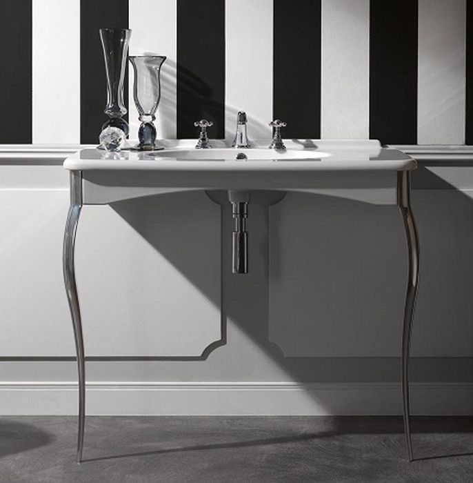 Kerasan Retro umývadlo s konzolou 100 cm biela 1049K3