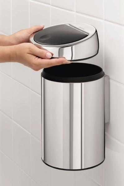 Brabantia Touch Bin odpadkový kôš 3 l stal-čierna 363962