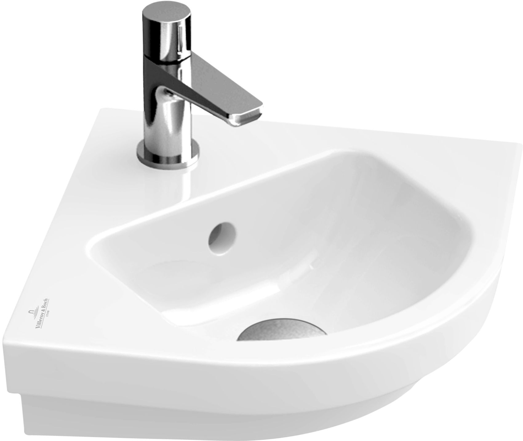 Villeroy & Boch Subway 2.0 umývadlo 32x32 cm rohový biela 731945R1