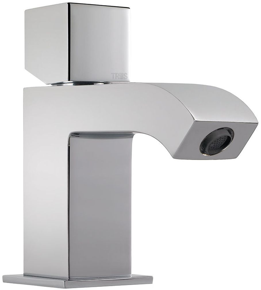 Tres Cuadro-Tres umývadlová batéria stojanková chrómová 1.07.103