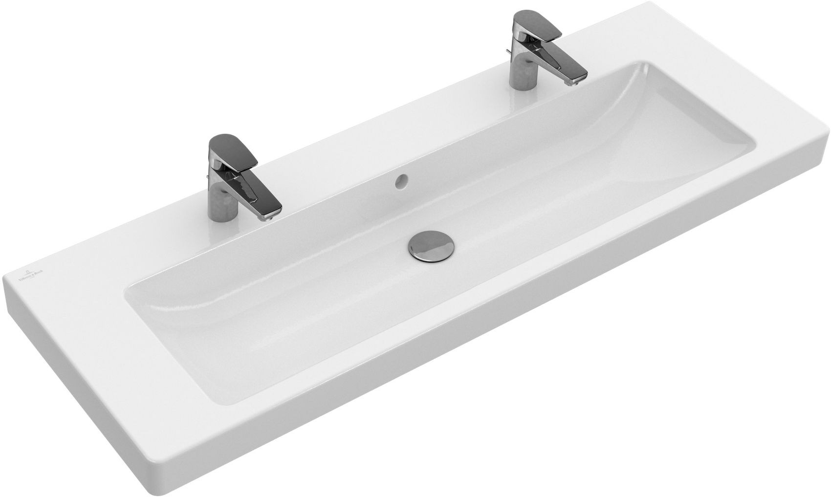 Villeroy & Boch Subway 2.0 umývadlo 130x47 cm obdĺžnik klasické umývadlo-umývadlo na nábytok biela 7176D2R1