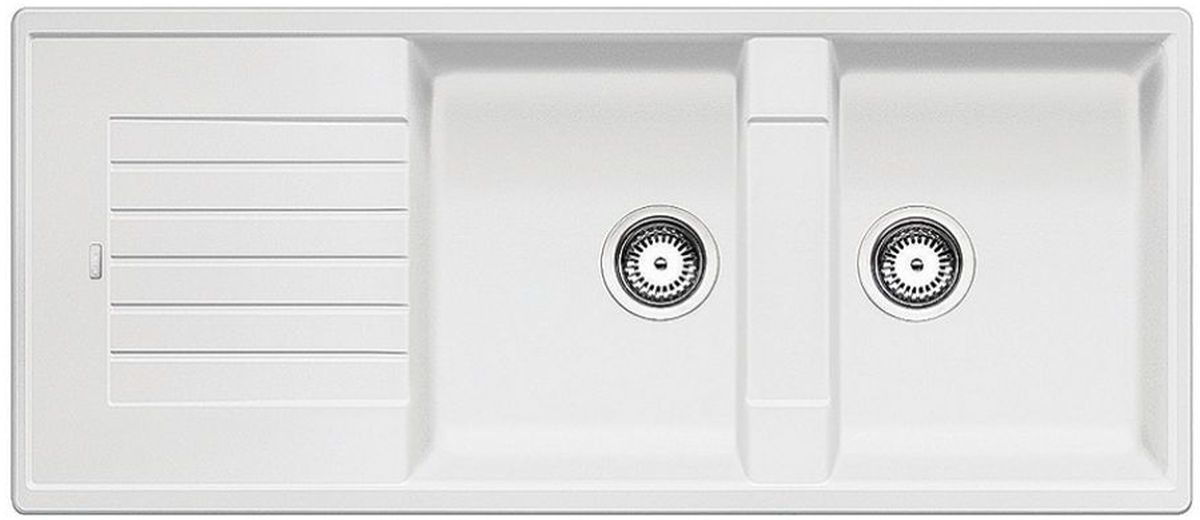 Blanco Zia 8 S granitový drez 116x50 cm biela 515597