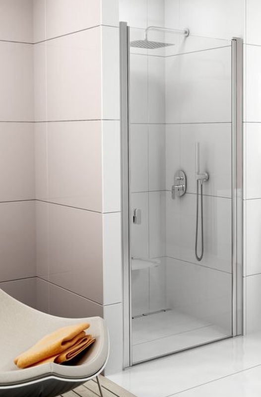 Ravak Chrome sprchové dvere 80 cm výklopné hliníková lesklá/priehľadné sklo 0QV40C00Z1