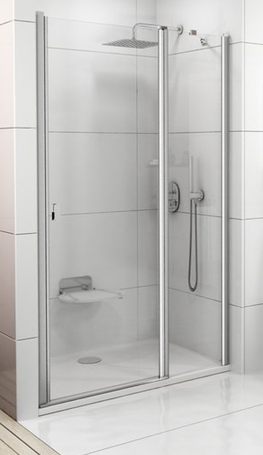 Ravak Chrome sprchové dvere 110 cm výklopné hliníková lesklá/priehľadné sklo 0QVDCC00Z1