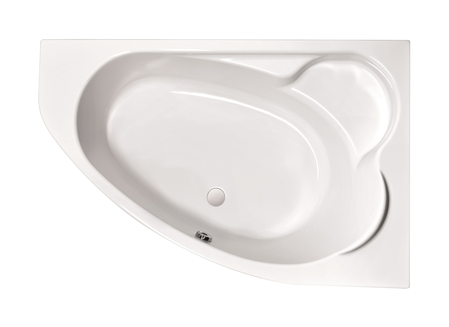 Cersanit Kaliope rohová vaňa 170x110 cm pravostranné biela S301-115