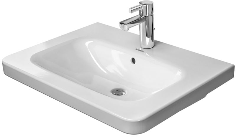 Duravit DuraStyle umývadlo 65x48 cm obdĺžnik klasické umývadlo-umývadlo na nábytok biela 23206500001