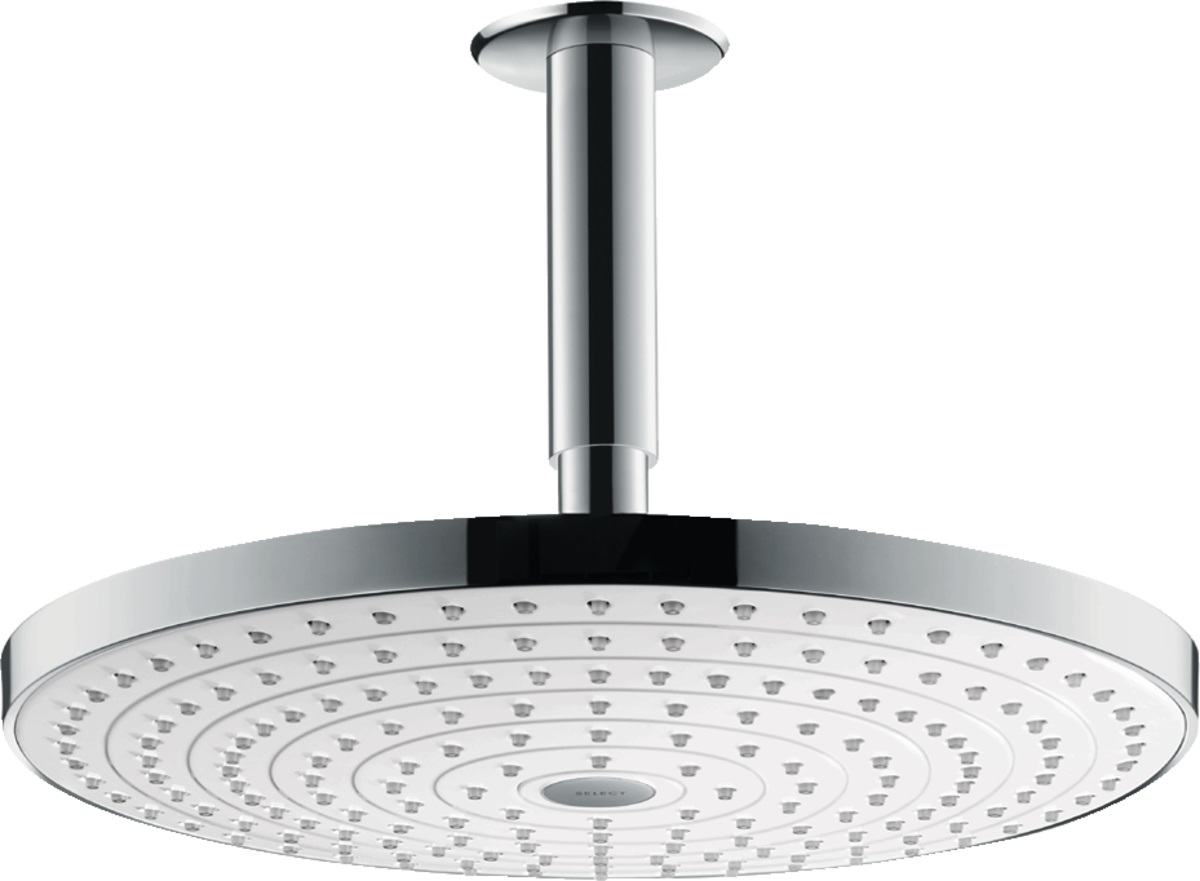 Hansgrohe Raindance horná/hlavová sprcha 30x30 cm okrúhly chrómová-biela 27337400