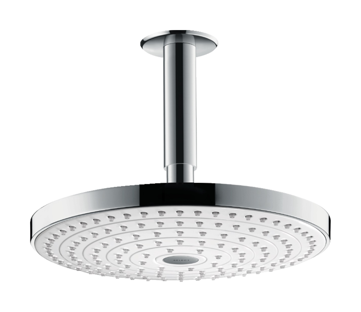 Hansgrohe Raindance horná/hlavová sprcha 24x24 cm okrúhly chrómová-biela 26467400