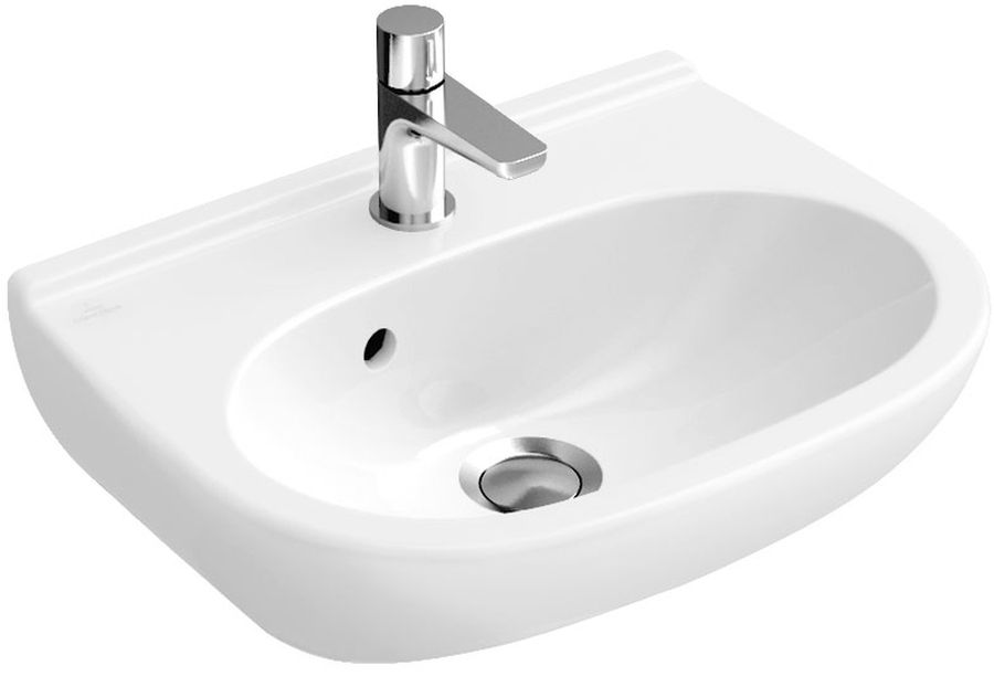 Villeroy & Boch O.Novo umývadlo 50x40 cm polkruhový klasické umývadlo biela 536051R1