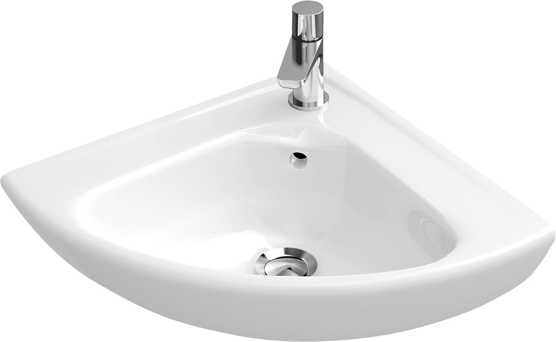 Villeroy & Boch O.Novo umývadlo 41.5x41.5 cm rohový klasické umývadlo biela 732740R1