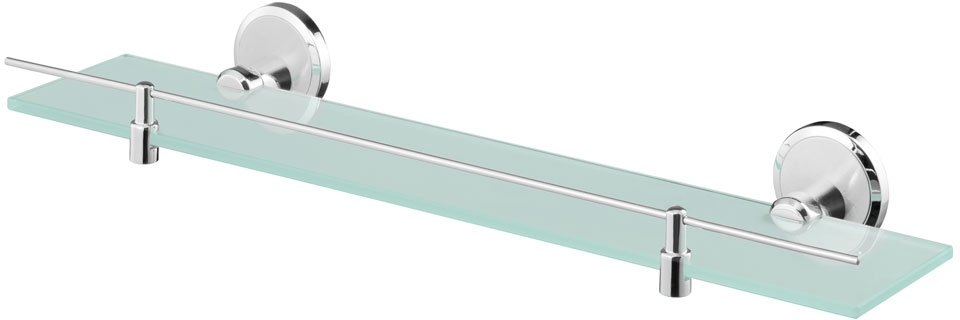 BISK Sensation polica 50 cm biela-chrómová 03097