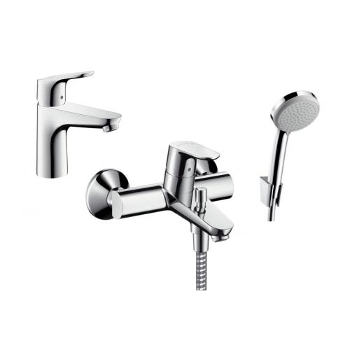 Set vaňová/sprchová batéria Hansgrohe Focus 31940000, umývadlová batéria Hansgrohe Focus 31607000, 27592000