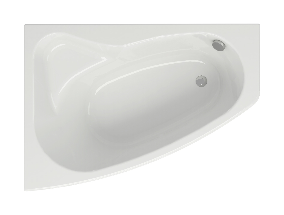 Cersanit Sicilia rohová vaňa 140x100 cm ľavostranné biela S301-093