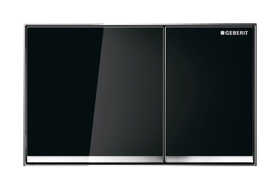 Geberit Omega60 splachovacie tlačidlo do toalety čierna 115.081.SJ.1