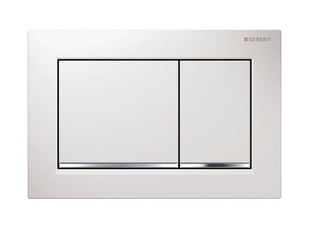 Geberit Omega splachovacie tlačidlo do toalety lesklý chróm 115.080.KJ.1