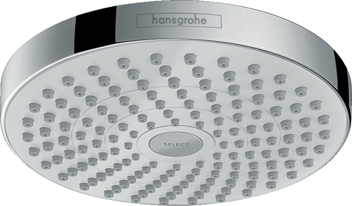 Hansgrohe Select horná/hlavová sprcha 18x18 cm okrúhly chrómová-biela 26522400